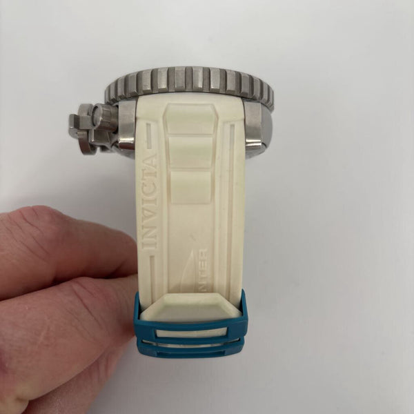 Invicta Sea Hunter Stainless Steel Quartz Watch with Polyurethane Strap, Model 18828