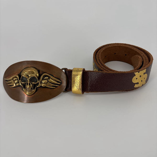 KING BABY STUDIO FLYING SKULL W/ED HARDY BELT
