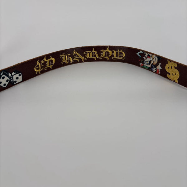 KING BABY STUDIO FLYING SKULL W/ED HARDY BELT