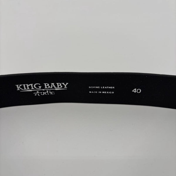 KING BABY STUDIO CROWN SKULL BELT