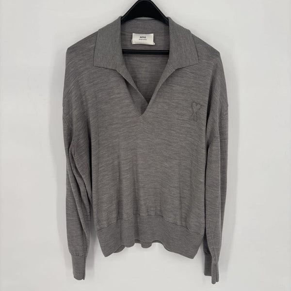 AMI ALEXANDER MATIUSSI V-NECK SWEATER