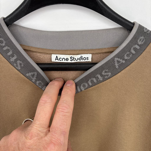 ACNE STUDIOS FACE COLLAR SWEATSHIRT