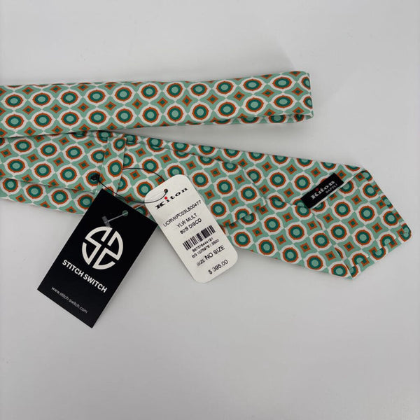 KITON NAPOLI DISCO 7 FOLD SILK TIE (RETAIL $395)