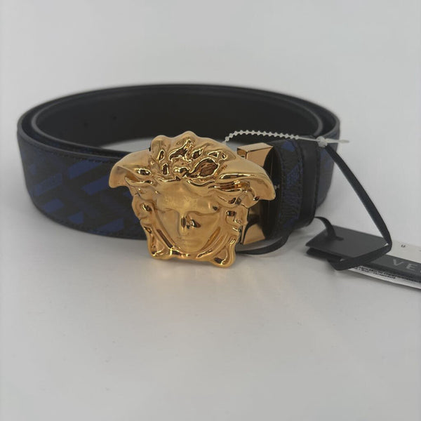 VERSACE GOLD MEDUSA HEAD REVERSIBLE BELT
