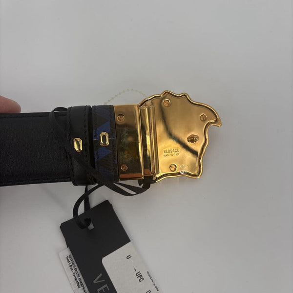VERSACE GOLD MEDUSA HEAD REVERSIBLE BELT