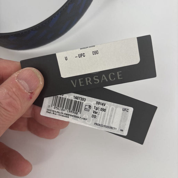 VERSACE GOLD MEDUSA HEAD REVERSIBLE BELT