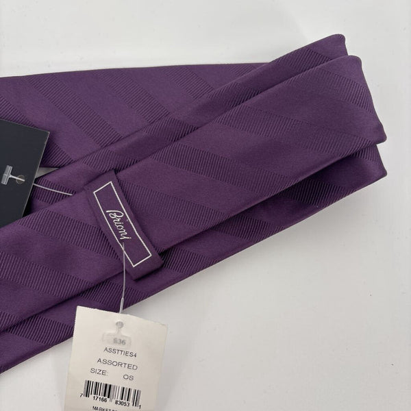 BRIONI SOLID STRIPED TIE
