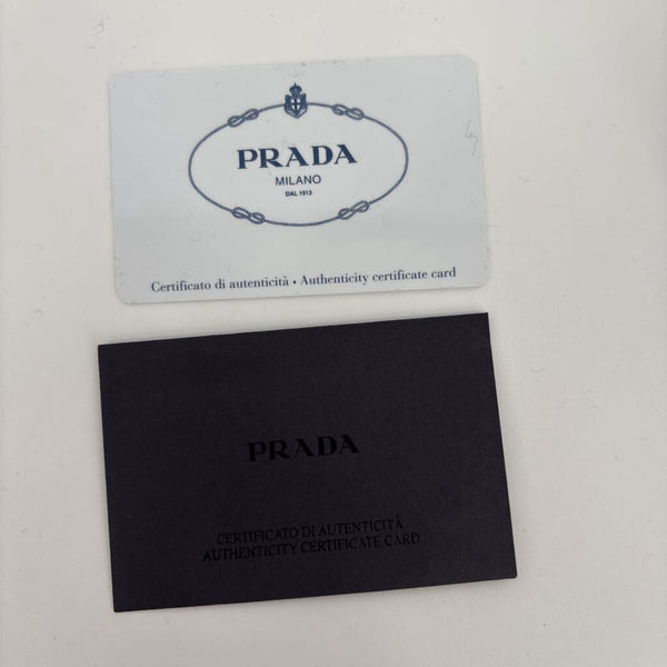 PRADA SAFFIANO METAL NERO BI-FOLD WALLET