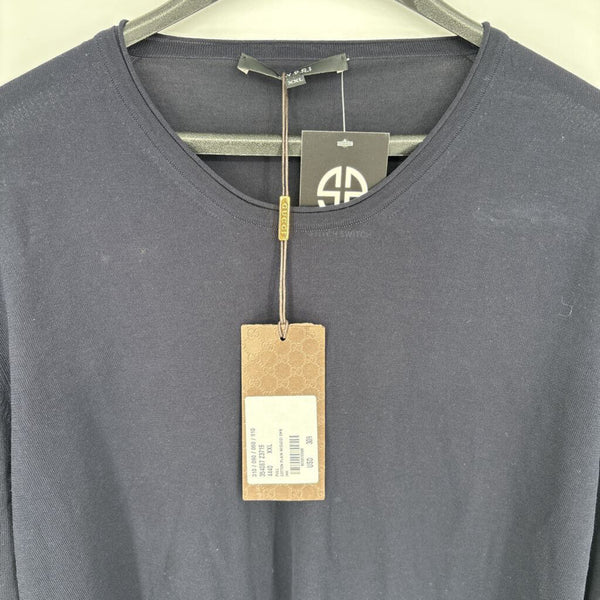 GUCCI COTTON SWEATER W/GUCCI EMBLEM