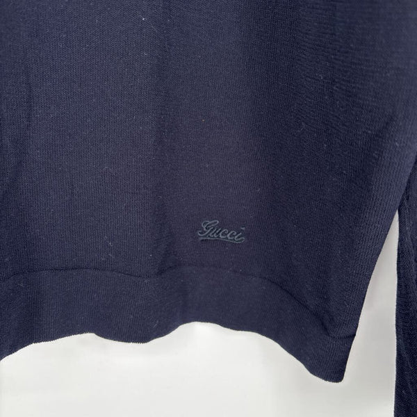 GUCCI COTTON SWEATER W/GUCCI EMBLEM