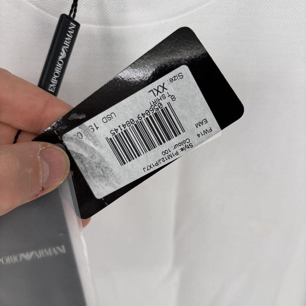 EMPORIO ARMANI EMBROIDERED LOGO T-SHIRT
