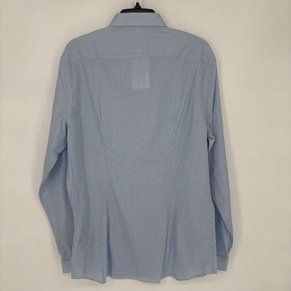PRADA CAMICIA GESSATO STRIPED DRESS SHIRT (RETAIL $270)