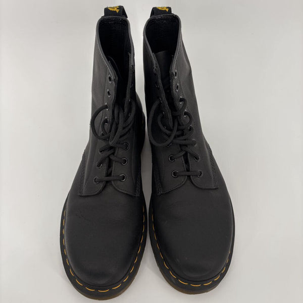 DR. MARTENS 1460 BLACK GREASY LEATHER BOOTS