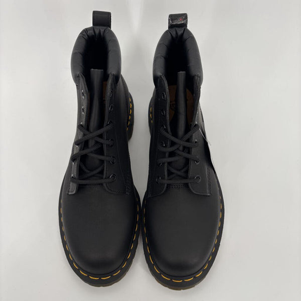 DR. MARTENS 939 BEN GREASY BLACK LEATHER BOOT