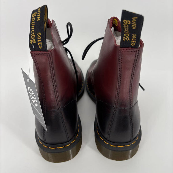 DR. MARTENS PASCAL CHERRY RED ANTIQUE TERMPERLEY BOOTS