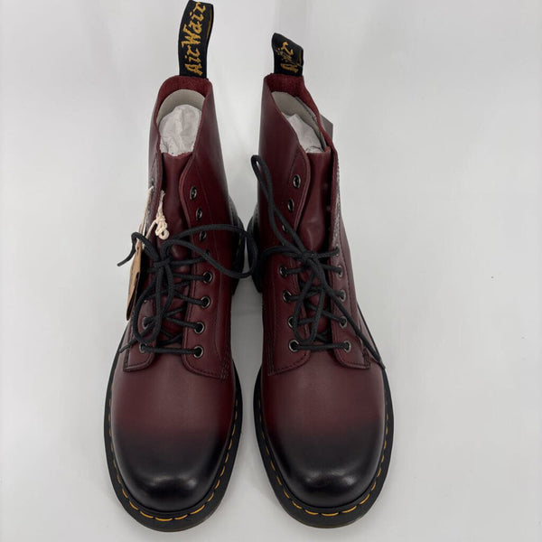 DR. MARTENS PASCAL CHERRY RED ANTIQUE TERMPERLEY BOOTS