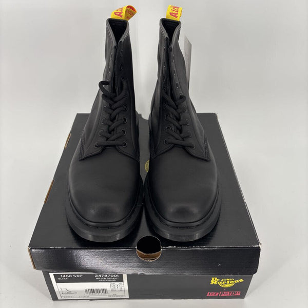 DR. MARTENS 1460 SEX PISTOLS MILLED GREASY + BACKHAND BOOTS
