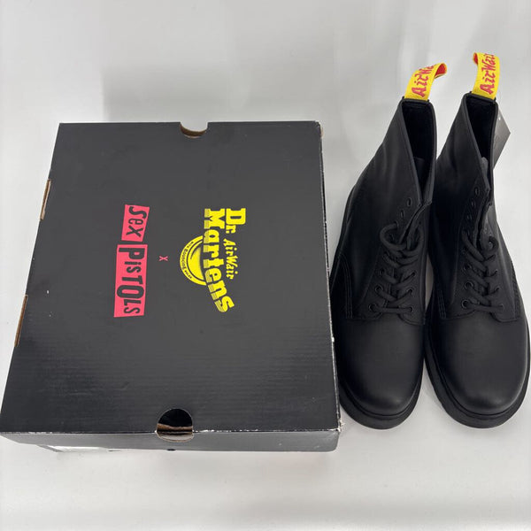 DR. MARTENS 1460 SEX PISTOLS MILLED GREASY + BACKHAND BOOTS