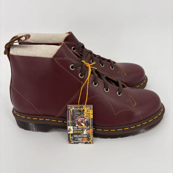 DR. MARTENS CHURCH MONKEY OXBLOOD VINTAGE SMOOTH BOOTS