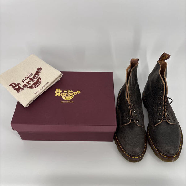DR. MARTENS MADE IN ENGLAND WITH C.F. STEAD LEATHER BOOTS